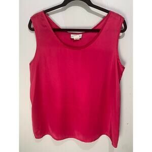 Impressions Of California Womens Red Sleeveless Tank Top Size L